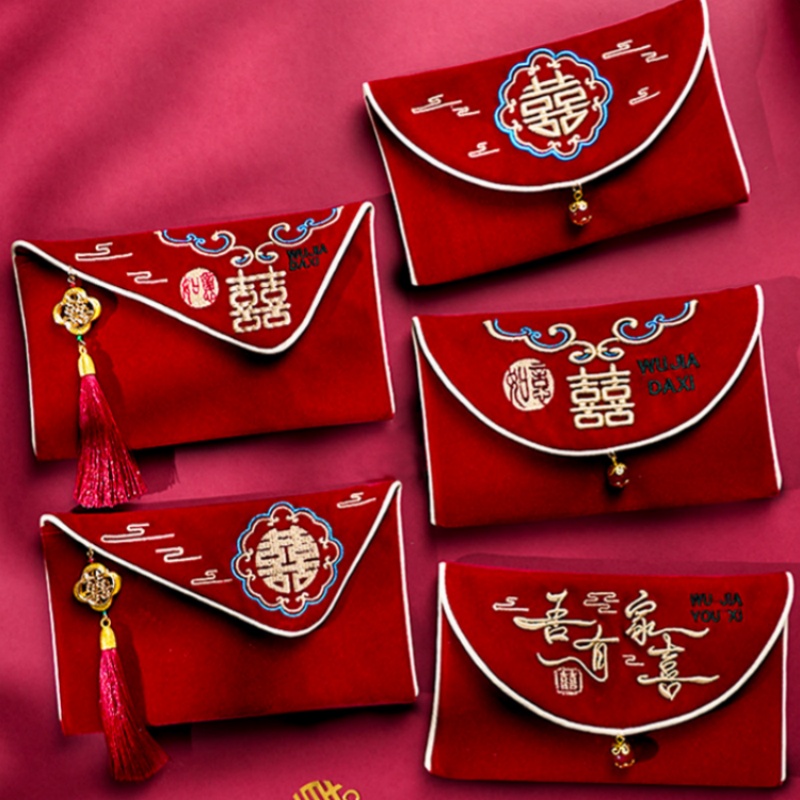 Wedding Envelopes - 1 шт. Новогодний красный конверт с