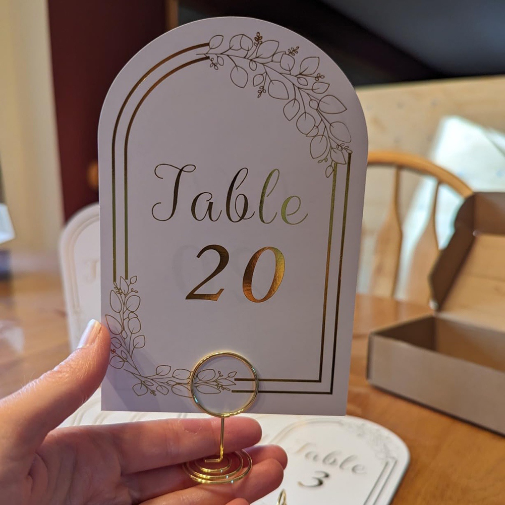 AT19 – Номера для свадебного с – обзор и цена Table Number Gold