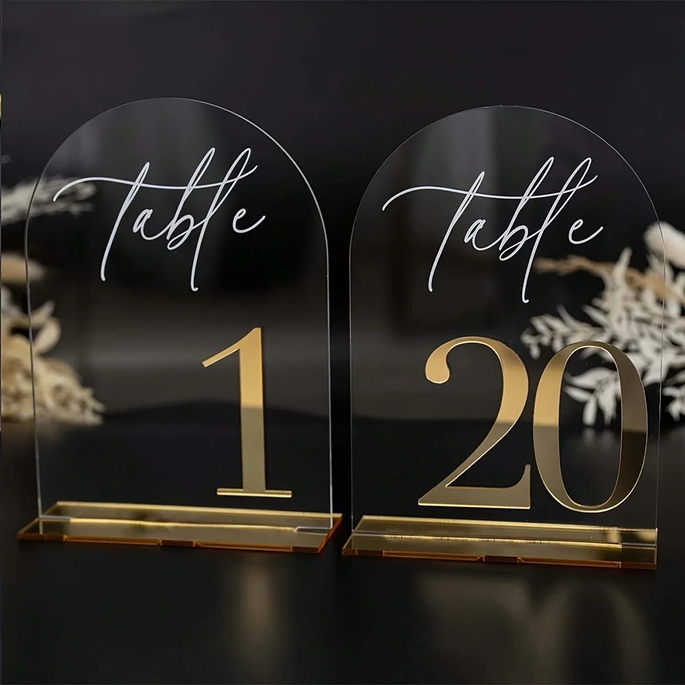 Пользовательские 1 и 10 шт. пр – обзор и цена Table Number Gold