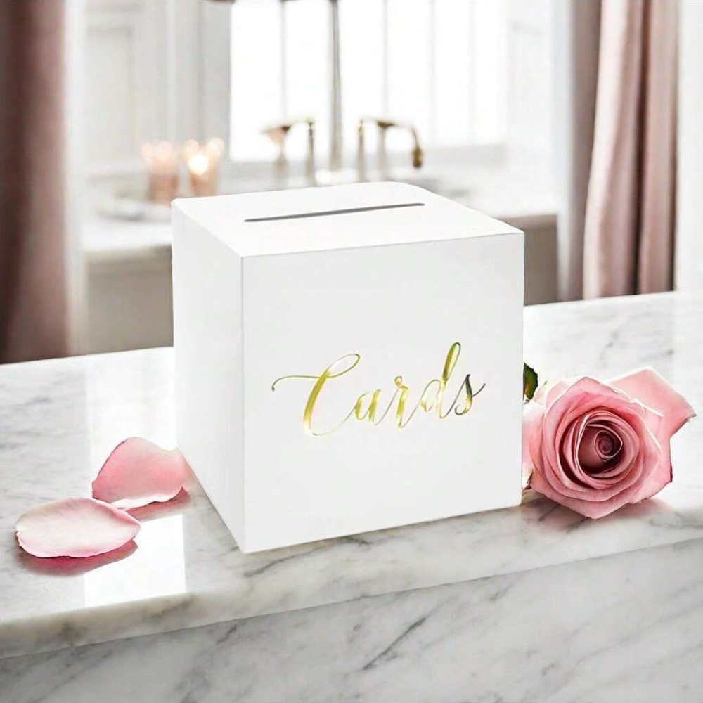 Креативная бело-черная коробка – обзор и цена Wedding Card Box